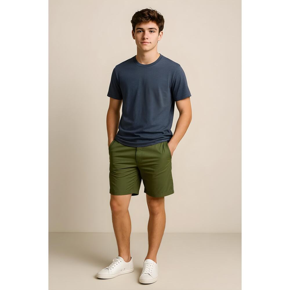 NWT Columbia Washed Out Boy's Shorts Hiking Athletic Green XL